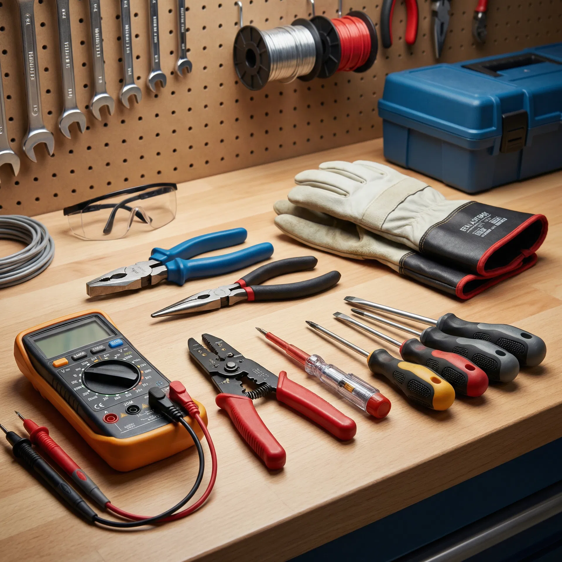 Professional electrician tools and equipment