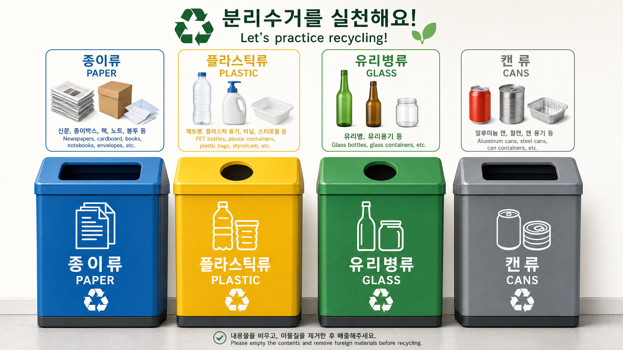 Recycling Bins in Korea