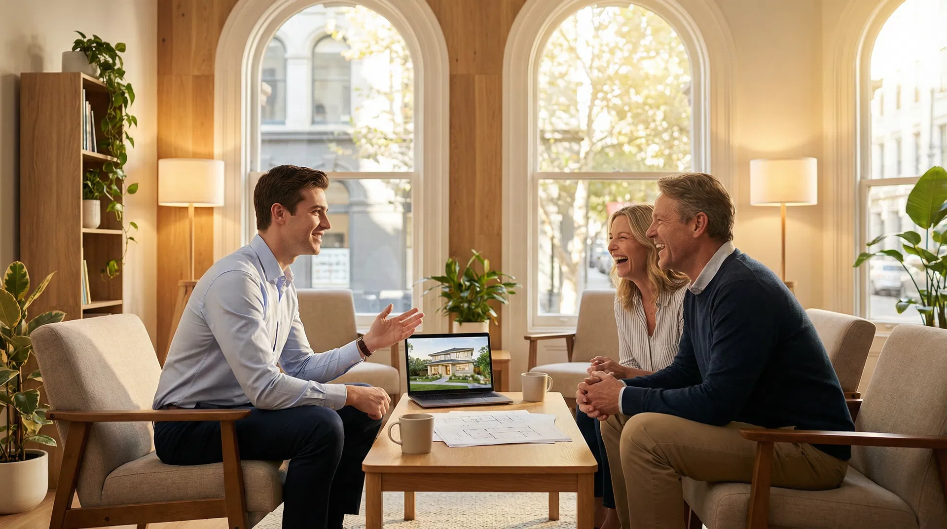 XHome advisor meeting with homeowners