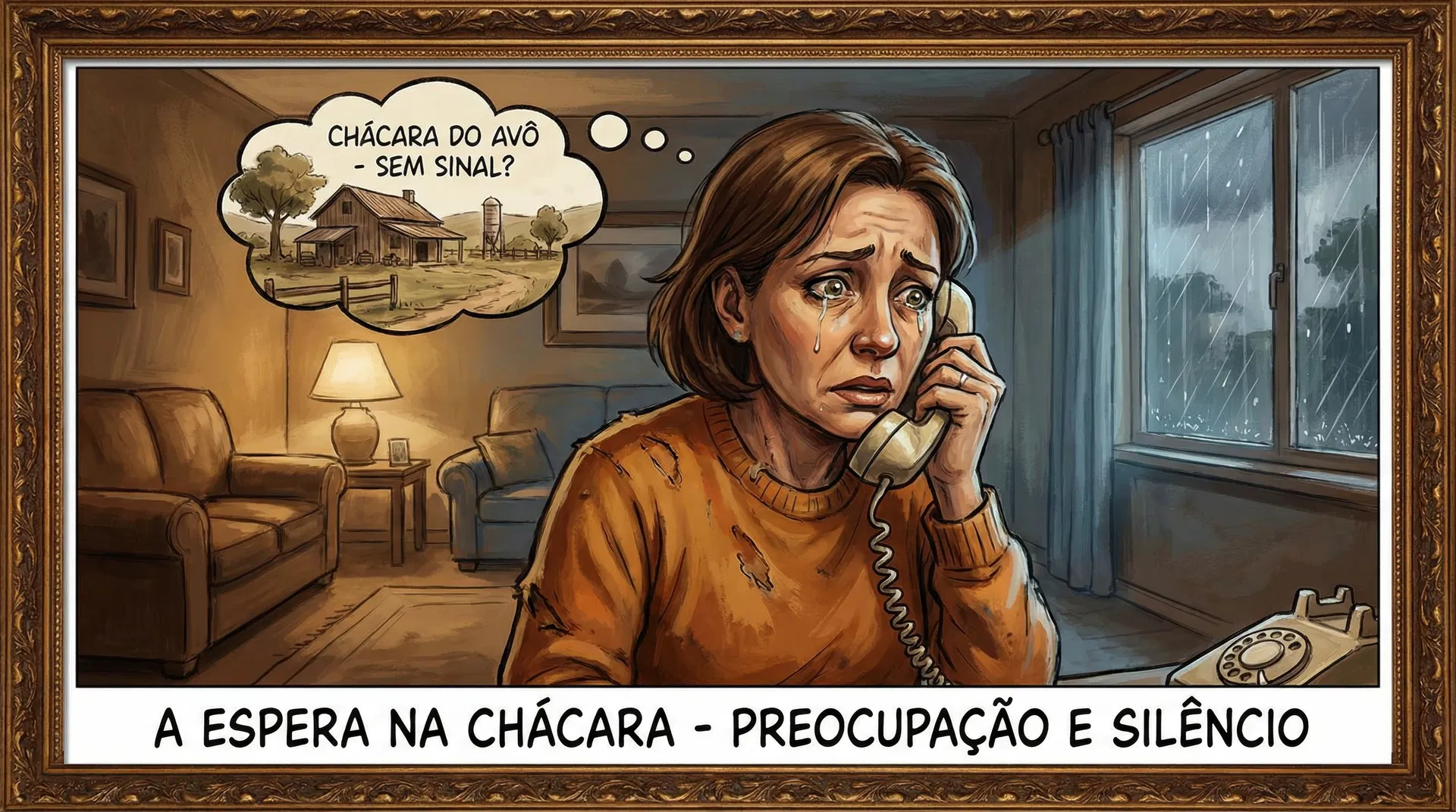 A Mãe Tenta Ligar para a Chácara