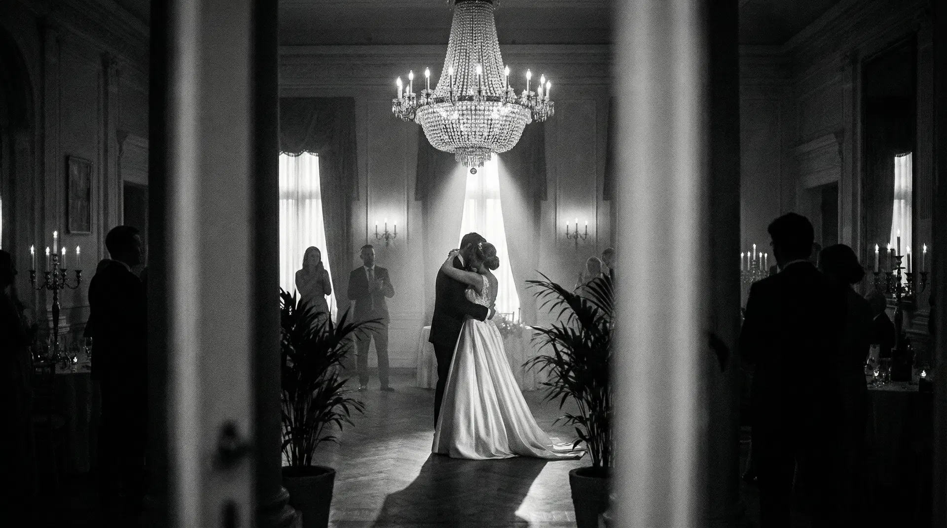 First dance in grand ballroom