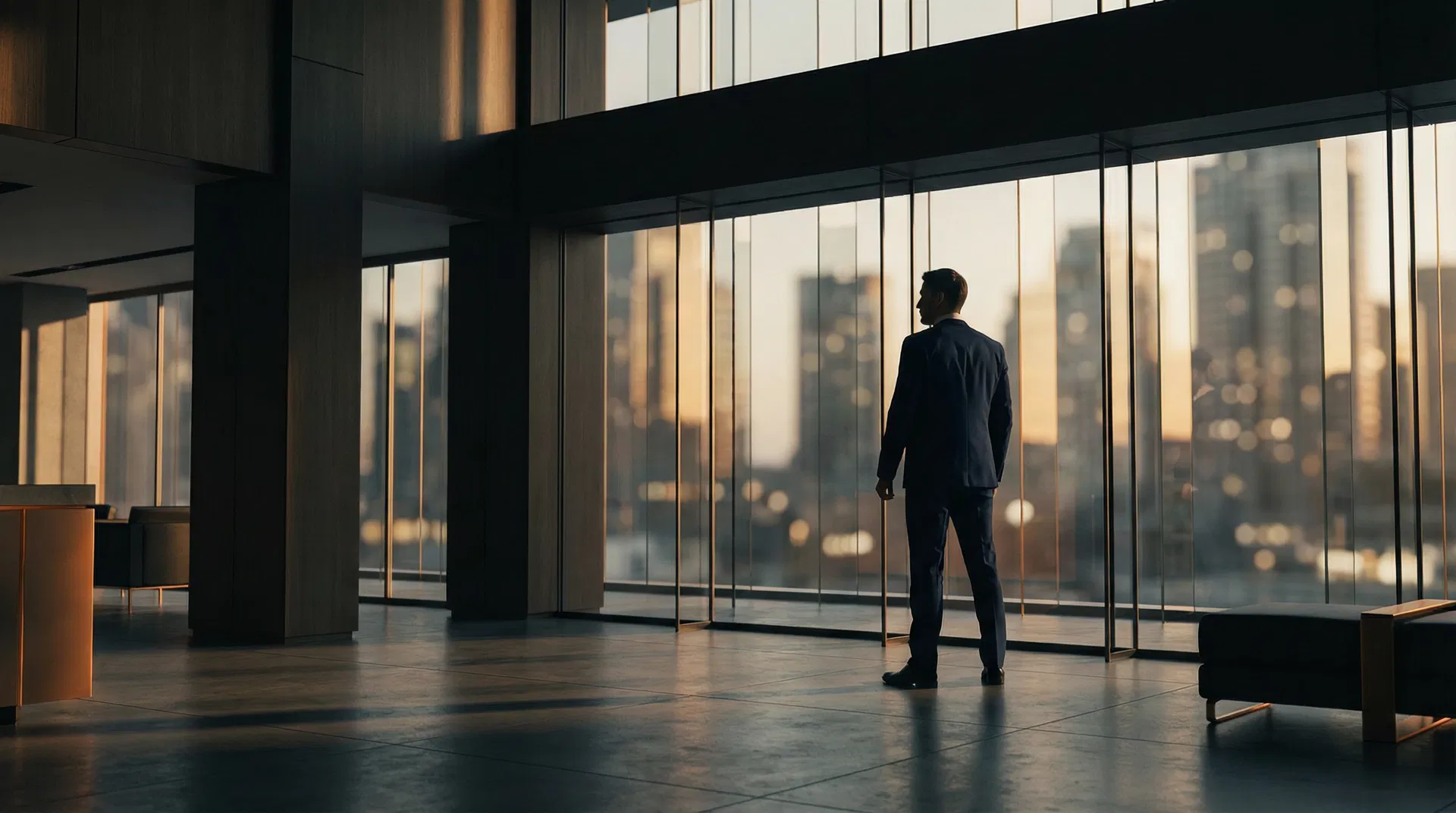 Agente de seguros profesional en oficina moderna — CRM Heroico para gestión de clientes y automatización