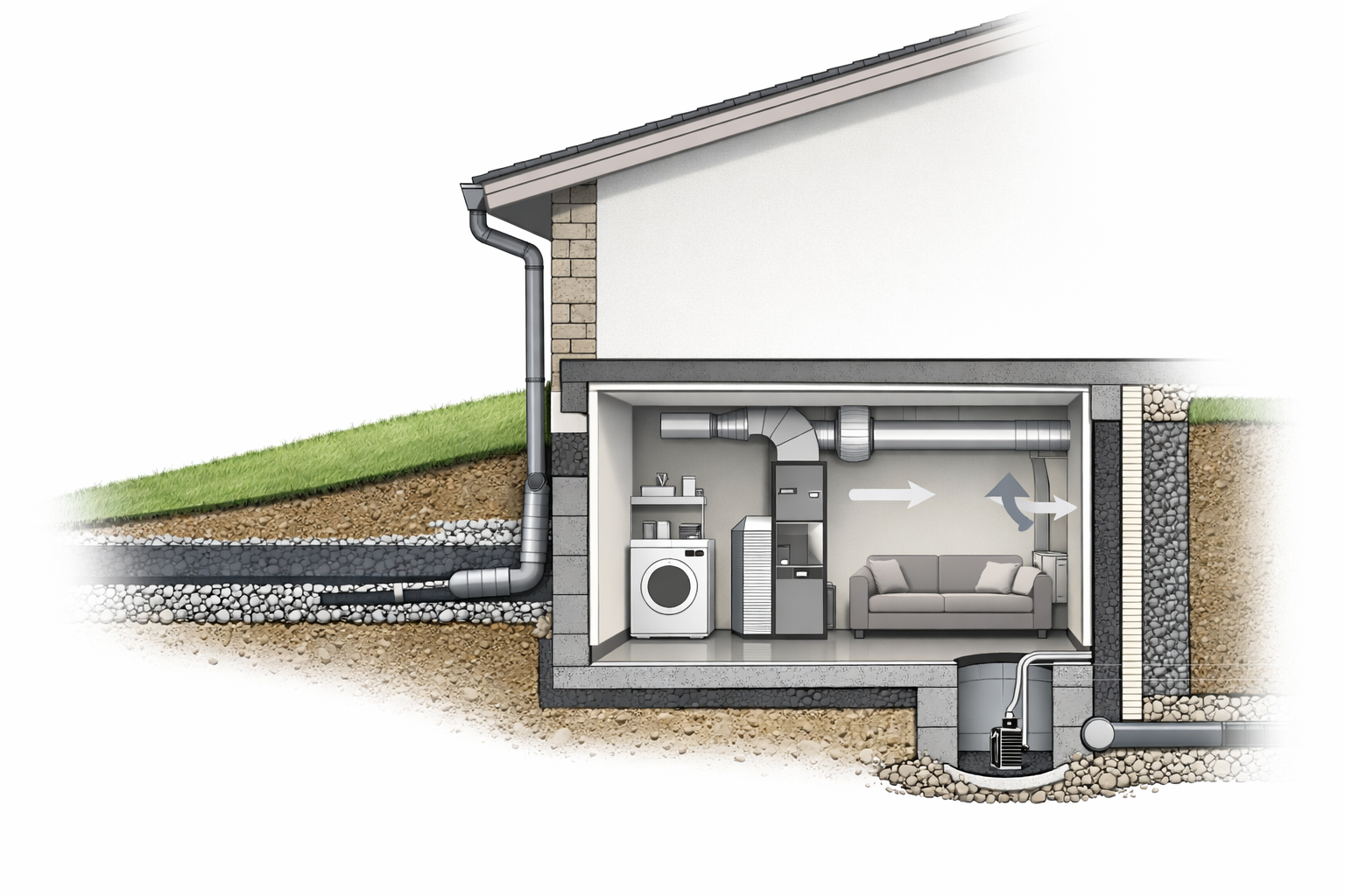 Basement Ventilation Diagram