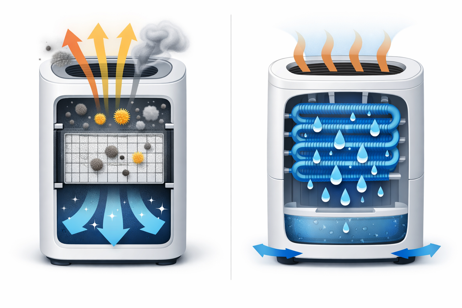 Air Purifier vs Dehumidifier Comparison