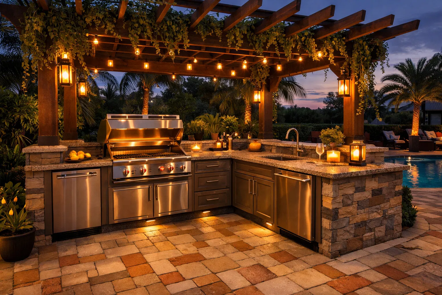 Premium outdoor kitchen