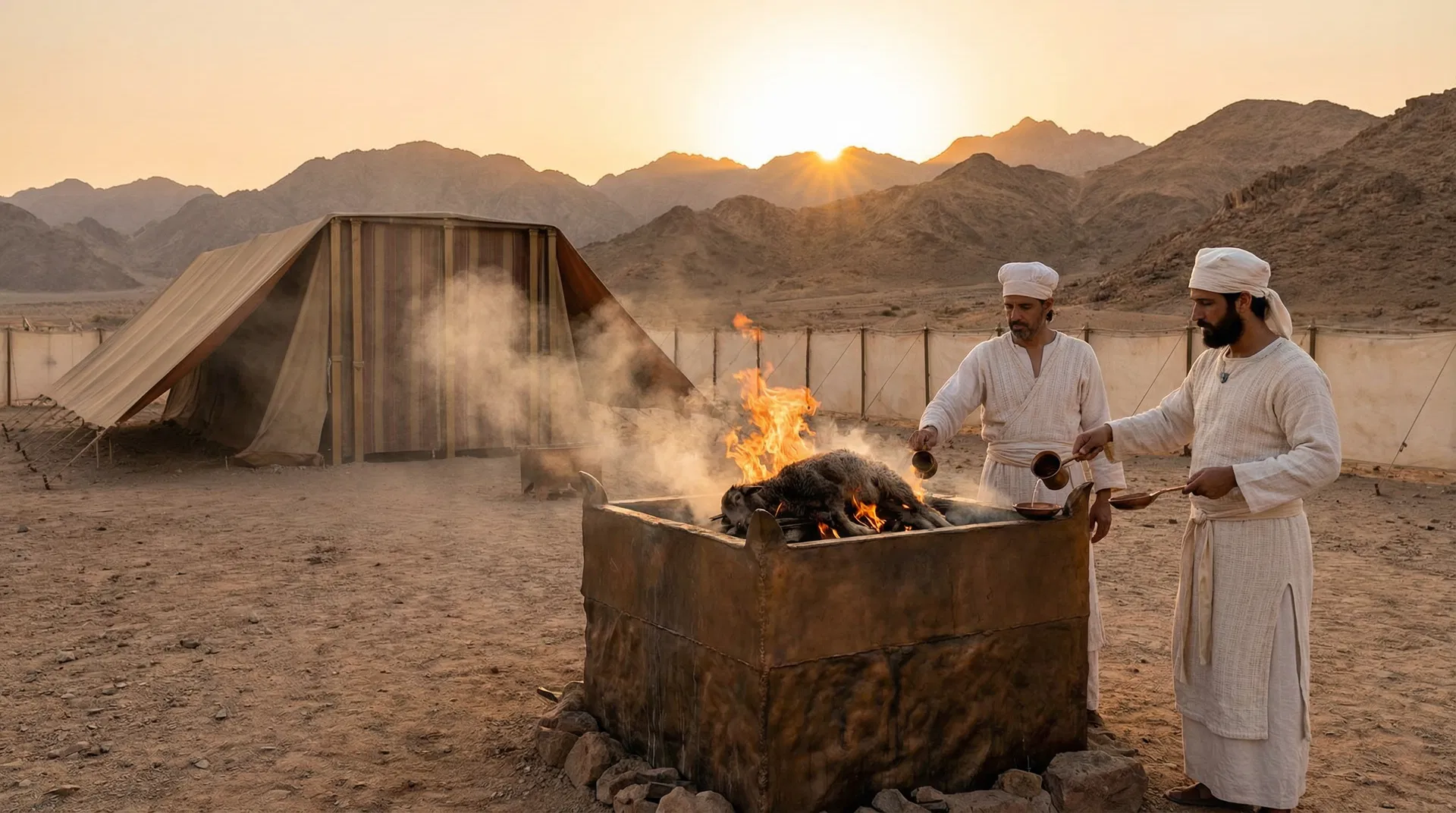 The Morning Burnt Offering at the Bronze Altar