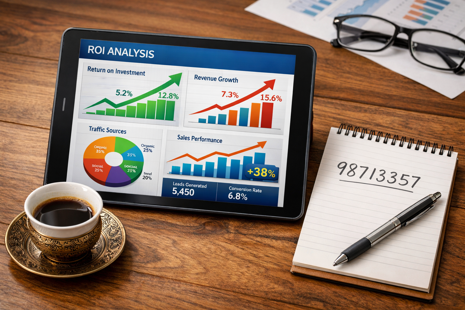 تحليل نتائج التسويق الرقمي - 98713357