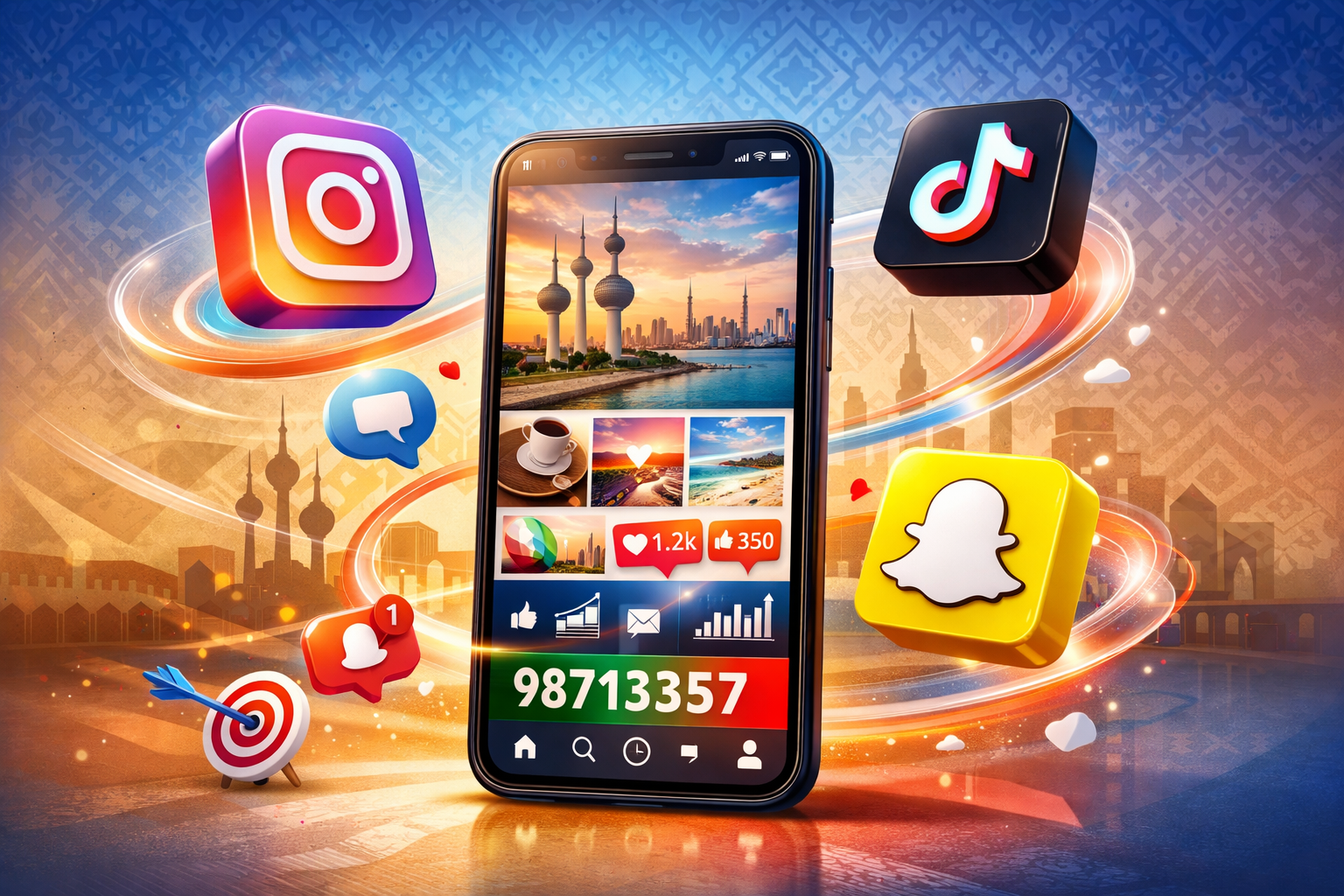 إدارة حسابات سوشيال ميديا الكويت - 98713357