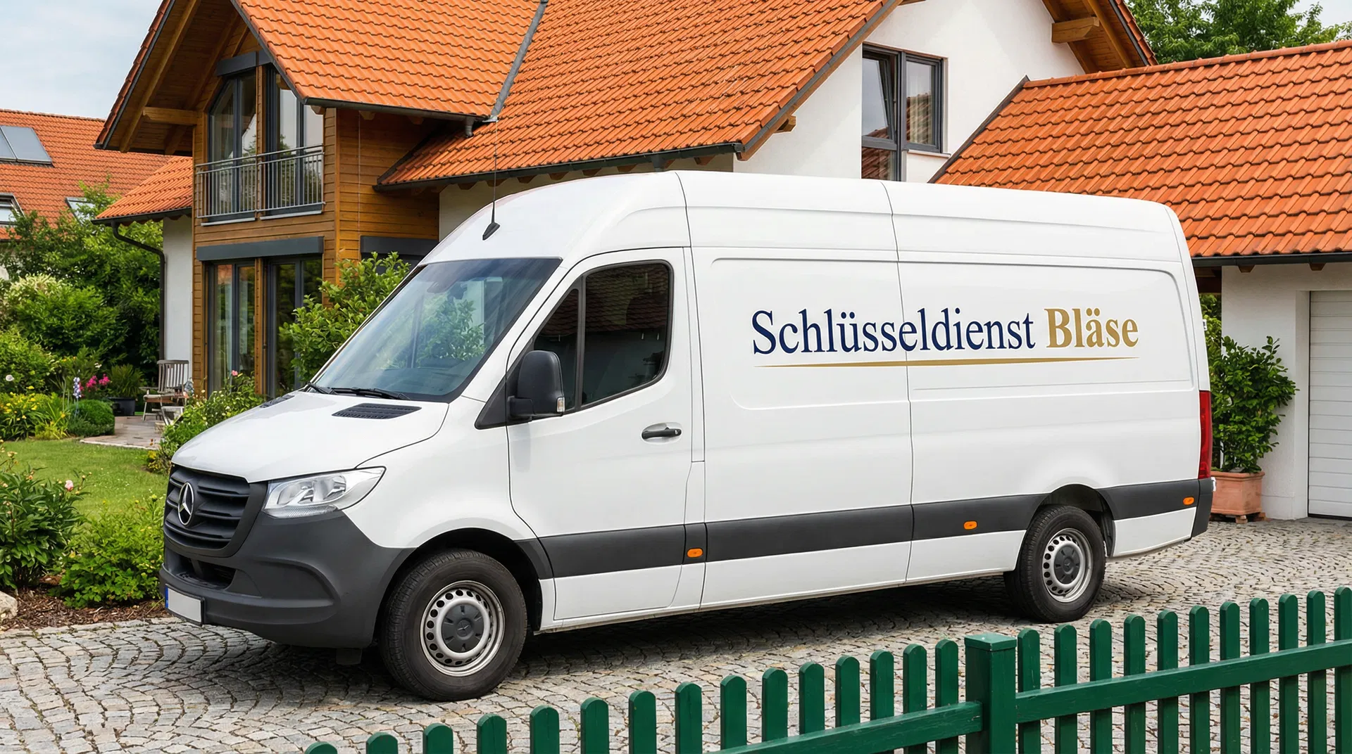 Schlüsseldienst Bläse Servicefahrzeug - Weisser Mercedes Sprinter Transporter