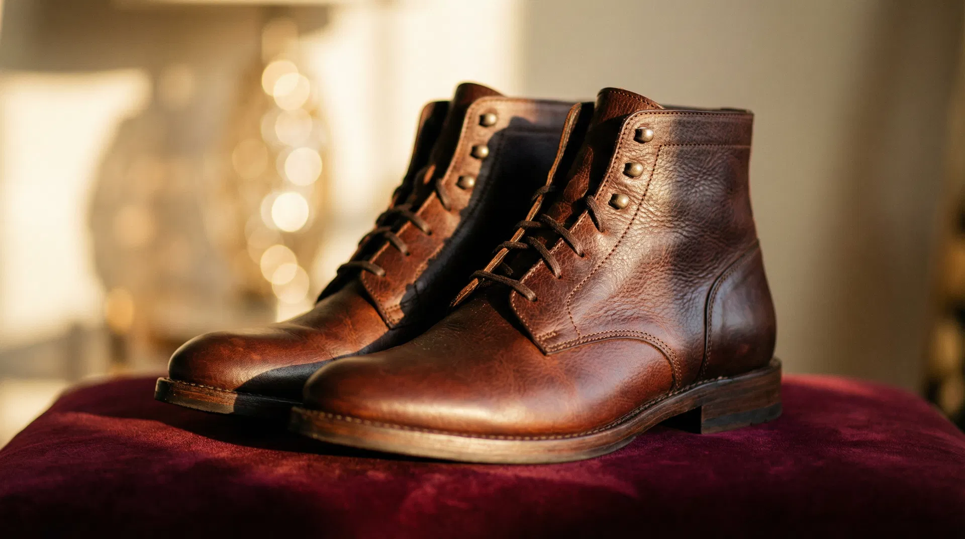 Premium handcrafted leather boots - HappyShoes luxury footwear collection
