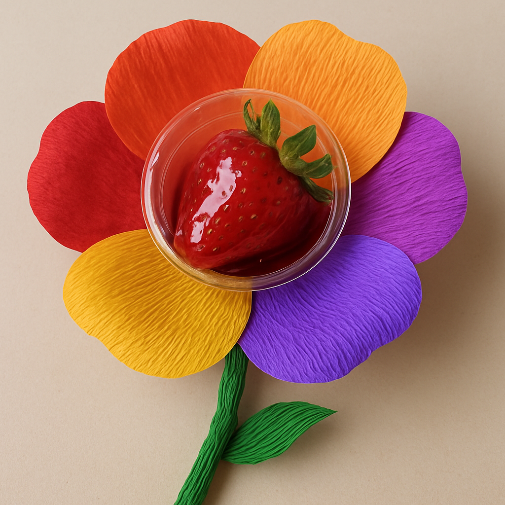 Embalagem Flor Desabrochando