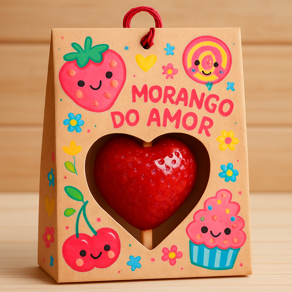 Embalagem Coração Transparente