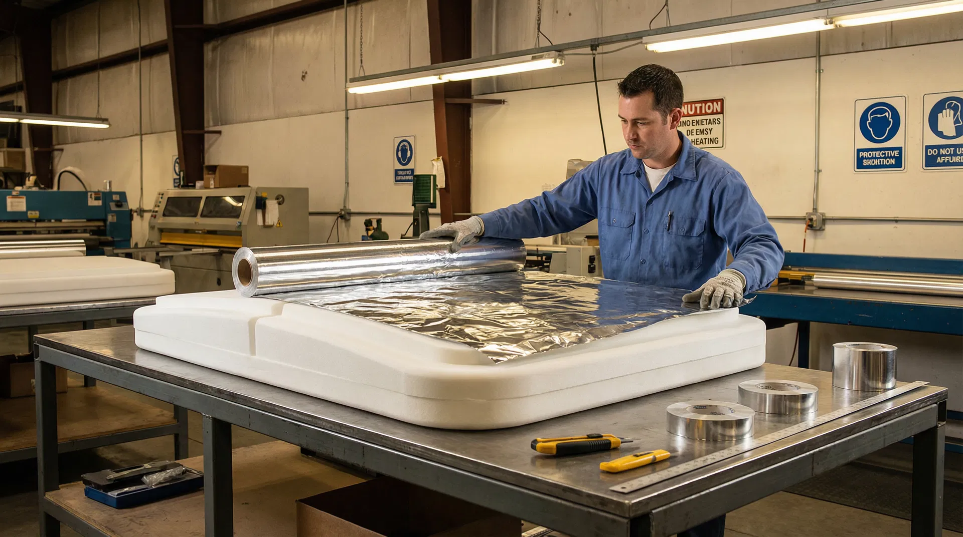 Barrière vapeur en aluminium