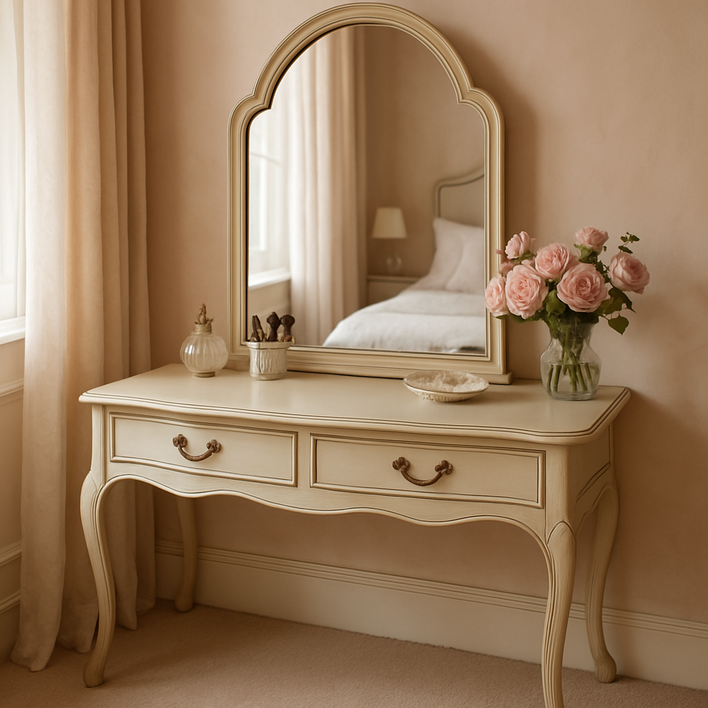 Dressing Table with Arched Mirror