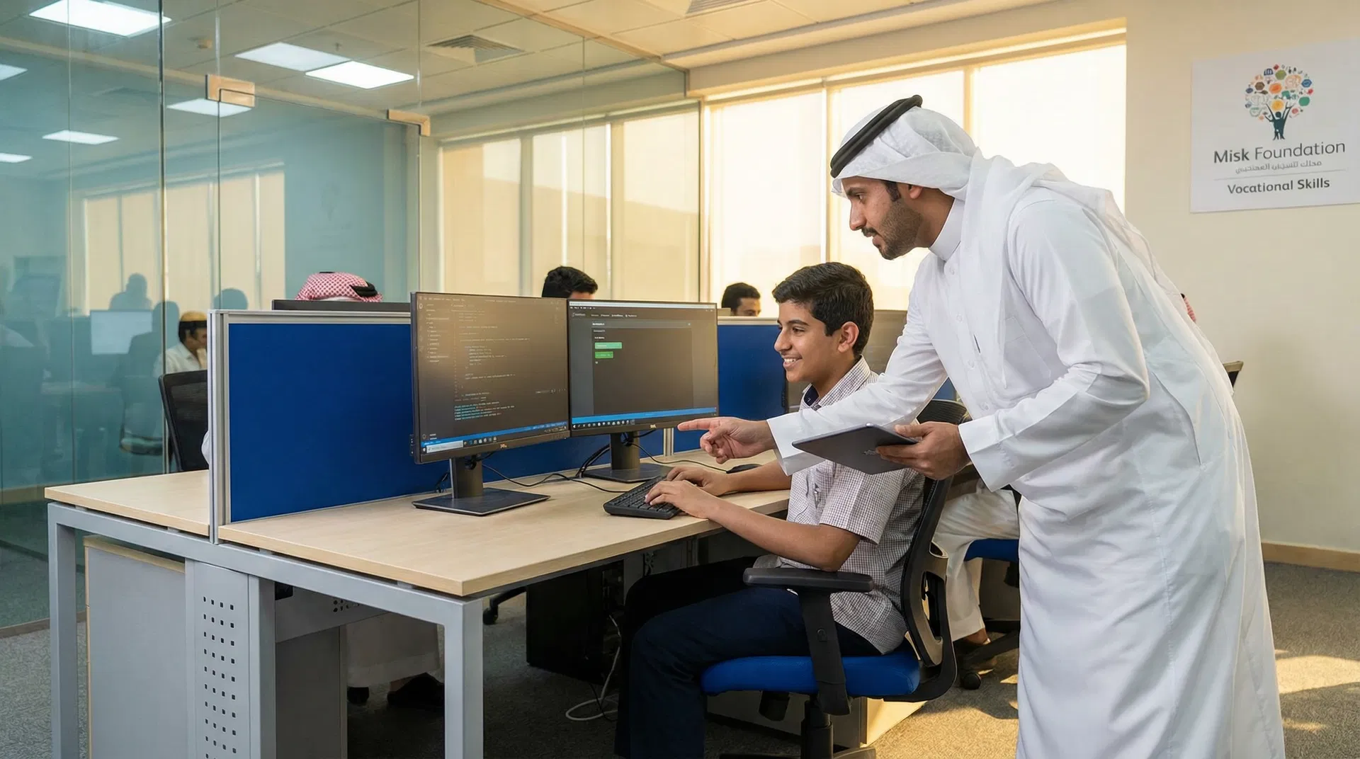 فهد يدخل عالم البرمجة والتقنية