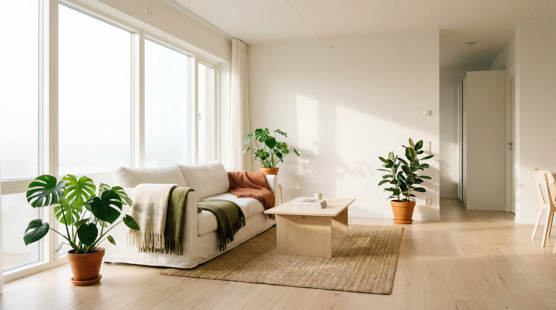 Bright Scandinavian living room