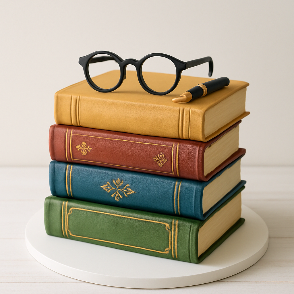 Bolo Pilha de Livros