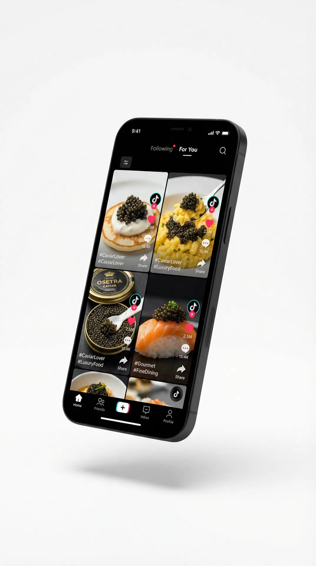 TikTok caviar content