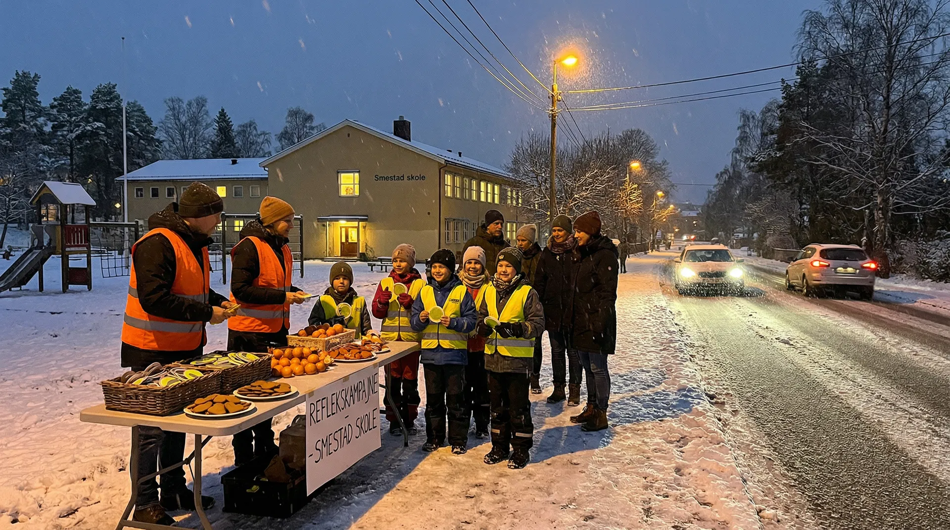 Refleksaksjonen: Tryggere skolevei i mørketiden