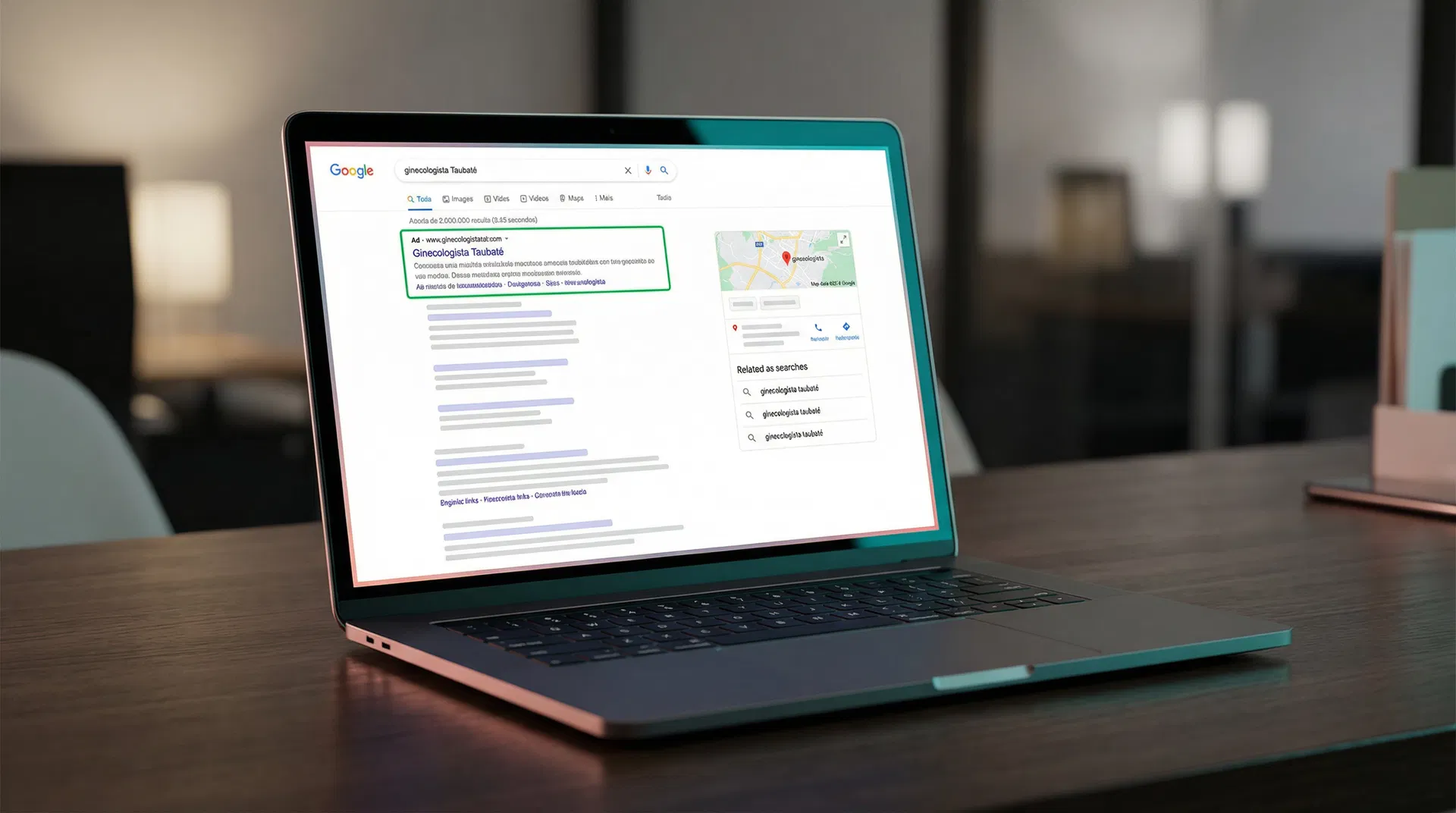 Google Search Mockup