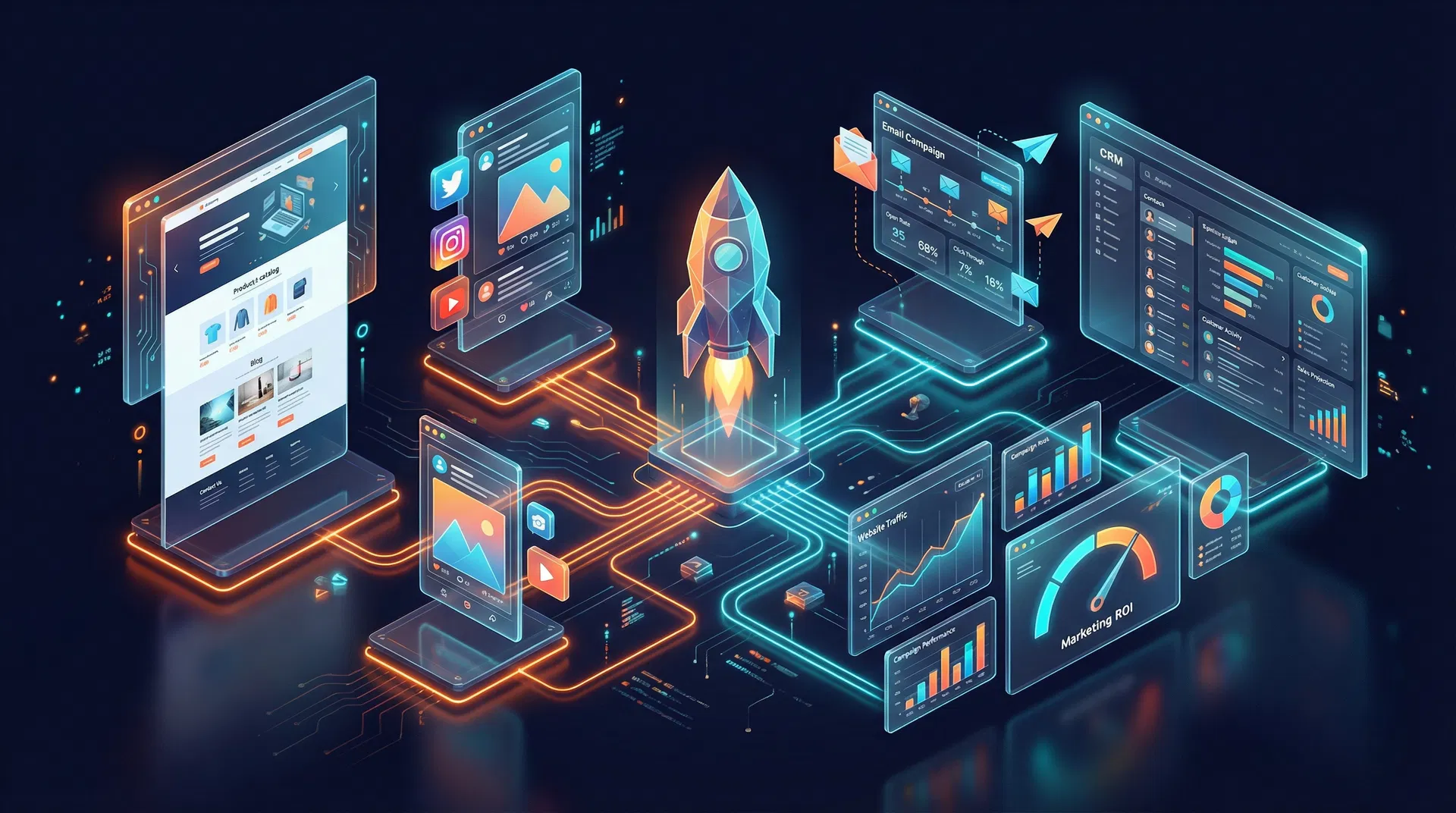 Ecosistema de marketing digital completo