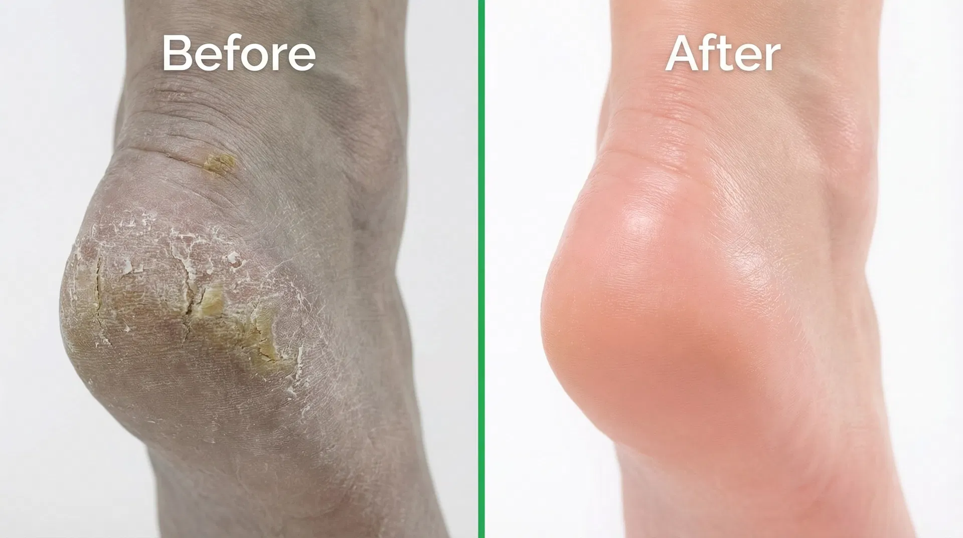 Foot Callus Softener Before & After