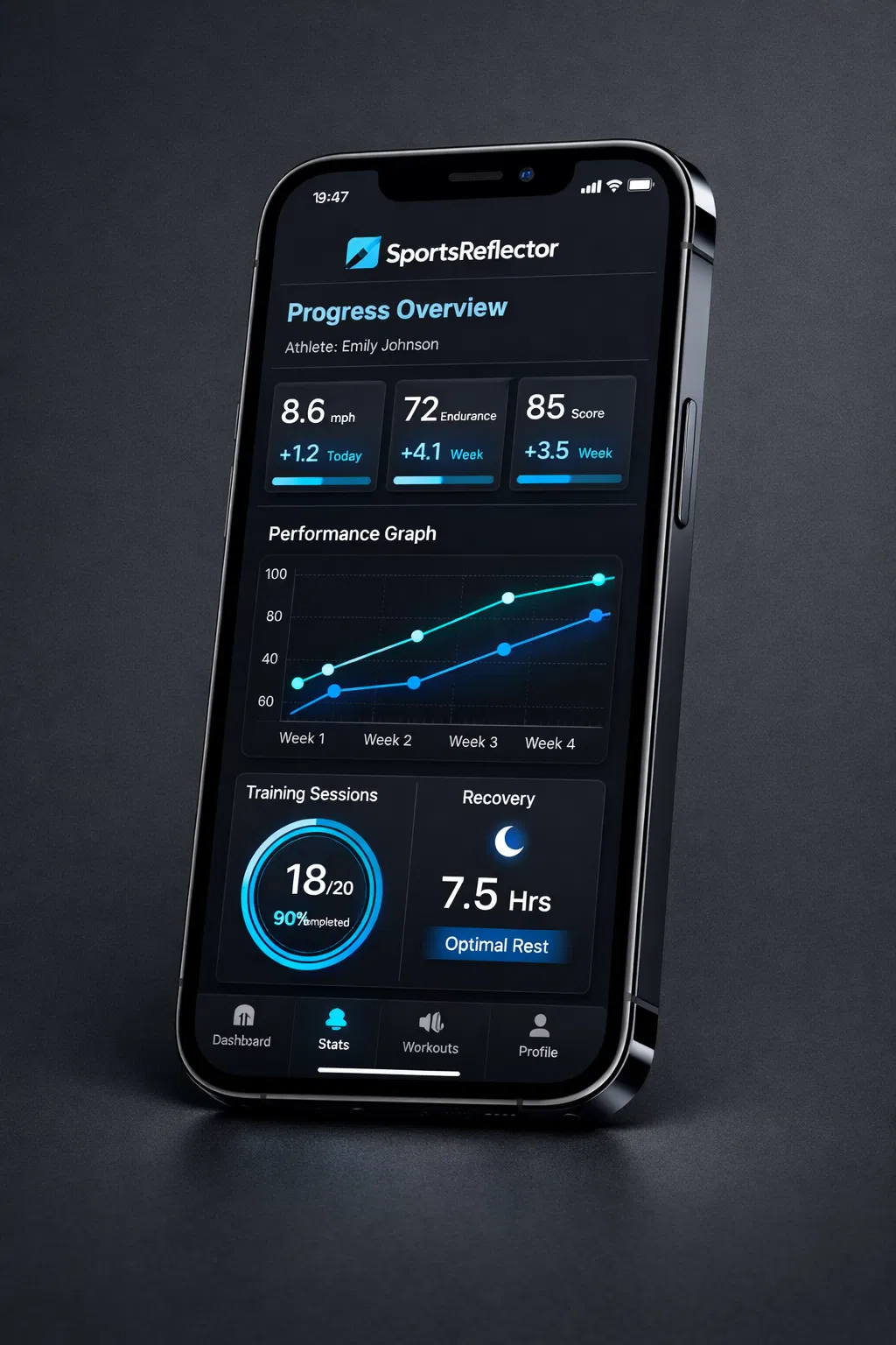 SportsReflector Dark Mode