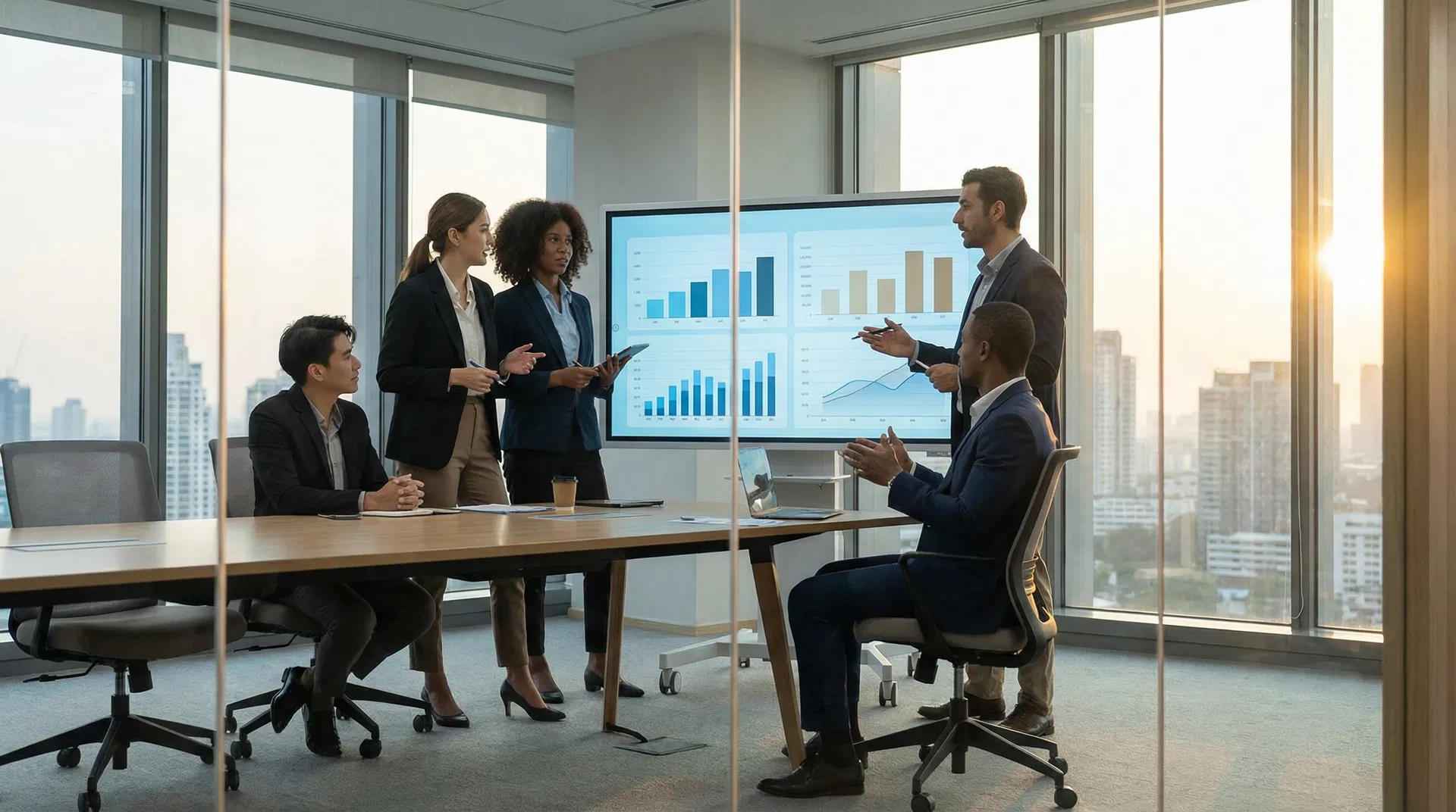 Consulting team in boardroom