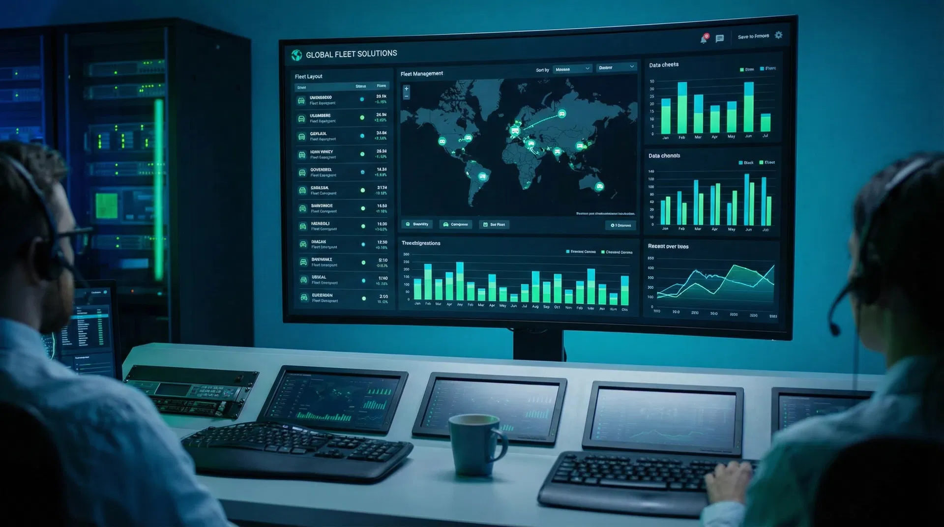 Dashboard de monitoramento de frota