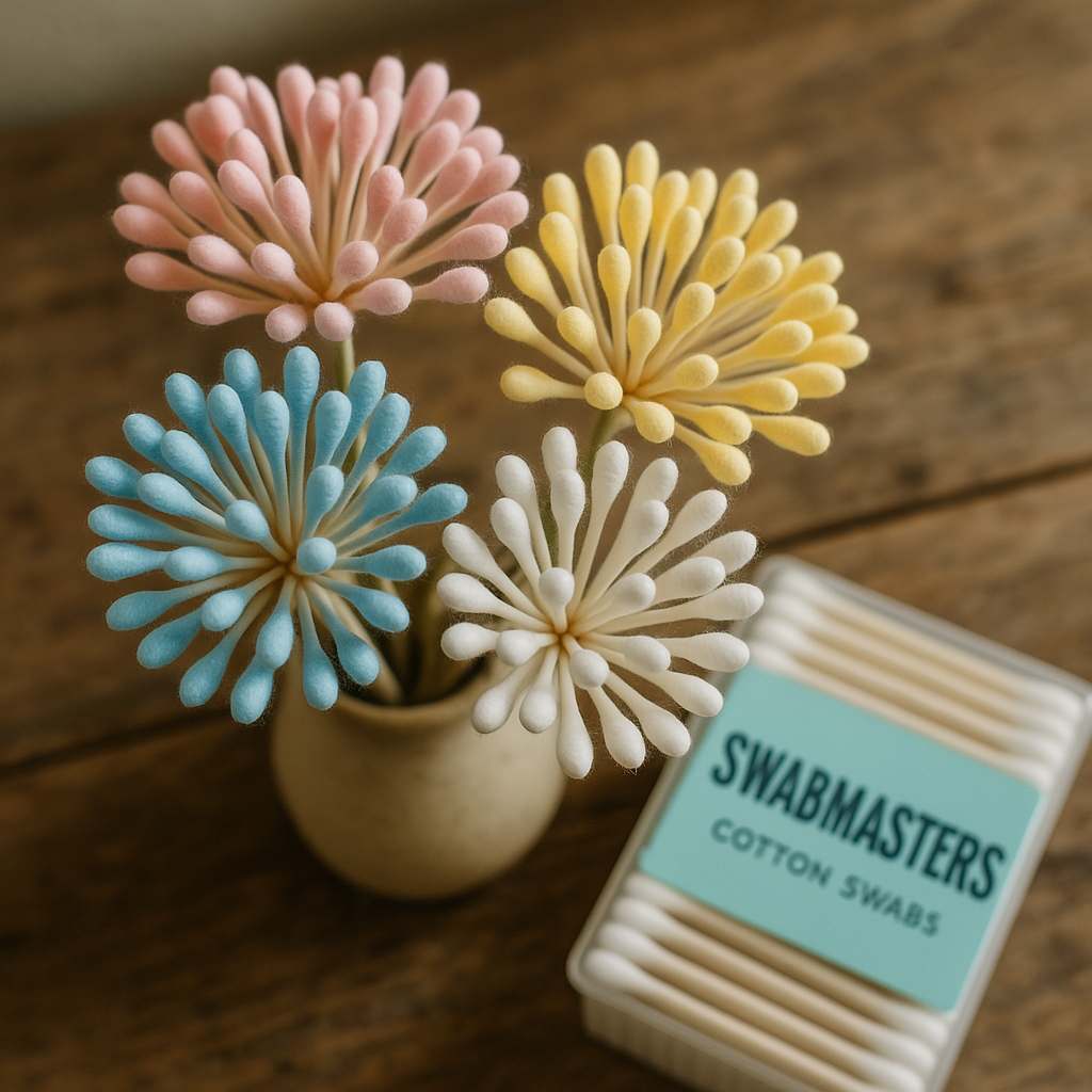 Cotton Swab Flowers Made with SWABMASTERS