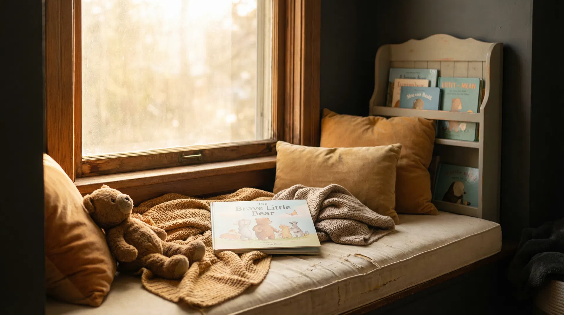 Cozy reading nook for children
