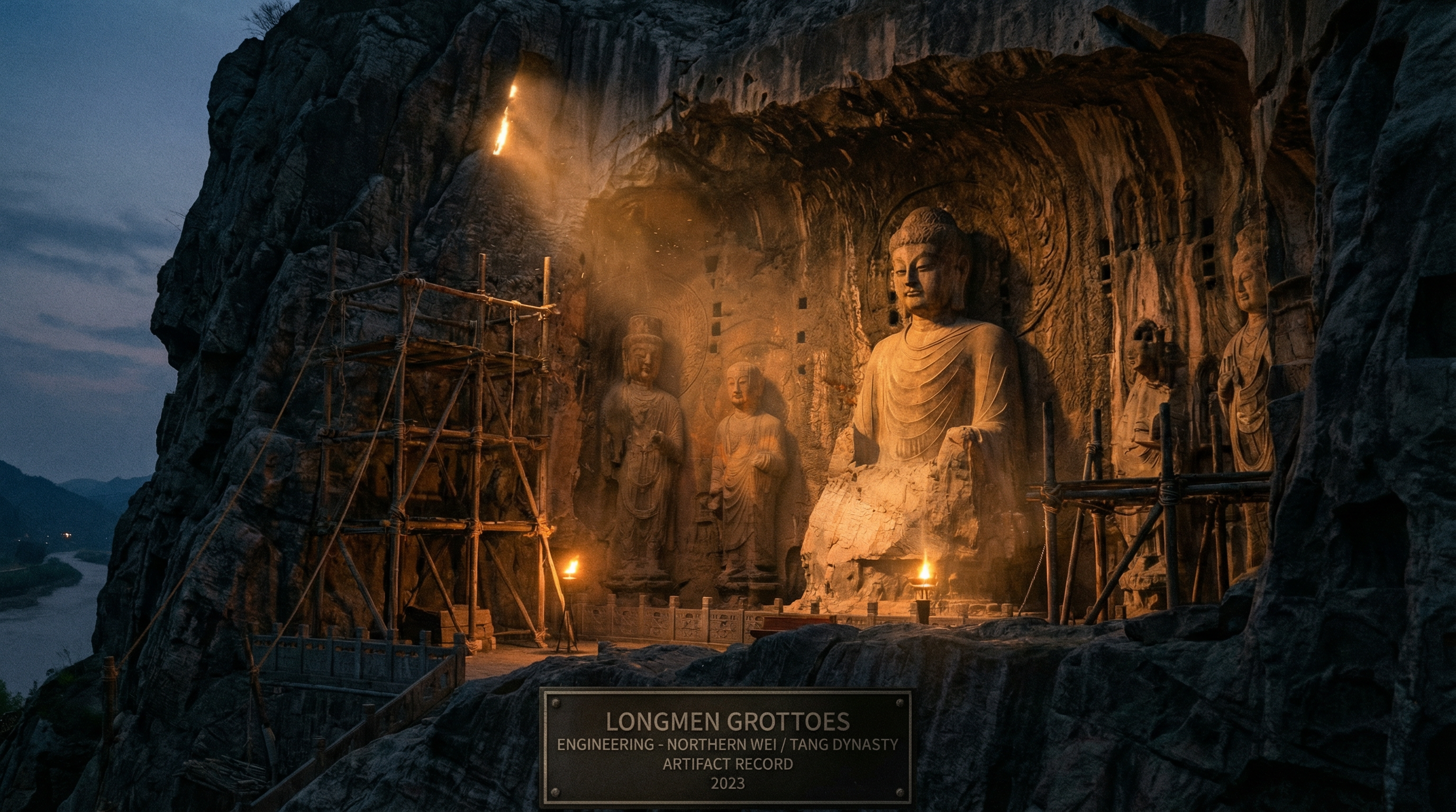 Longmen Grottoes Engineering — Northern Wei / Tang Dynasty China ancient artifact, Classical Antiquity