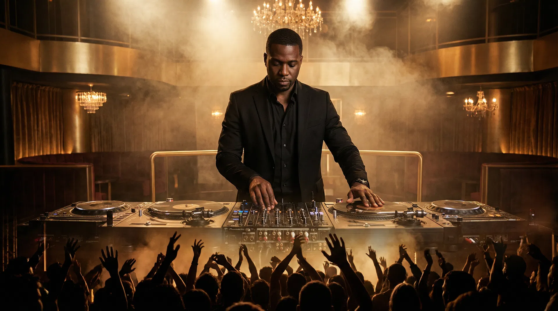 DJ Artie Love performing