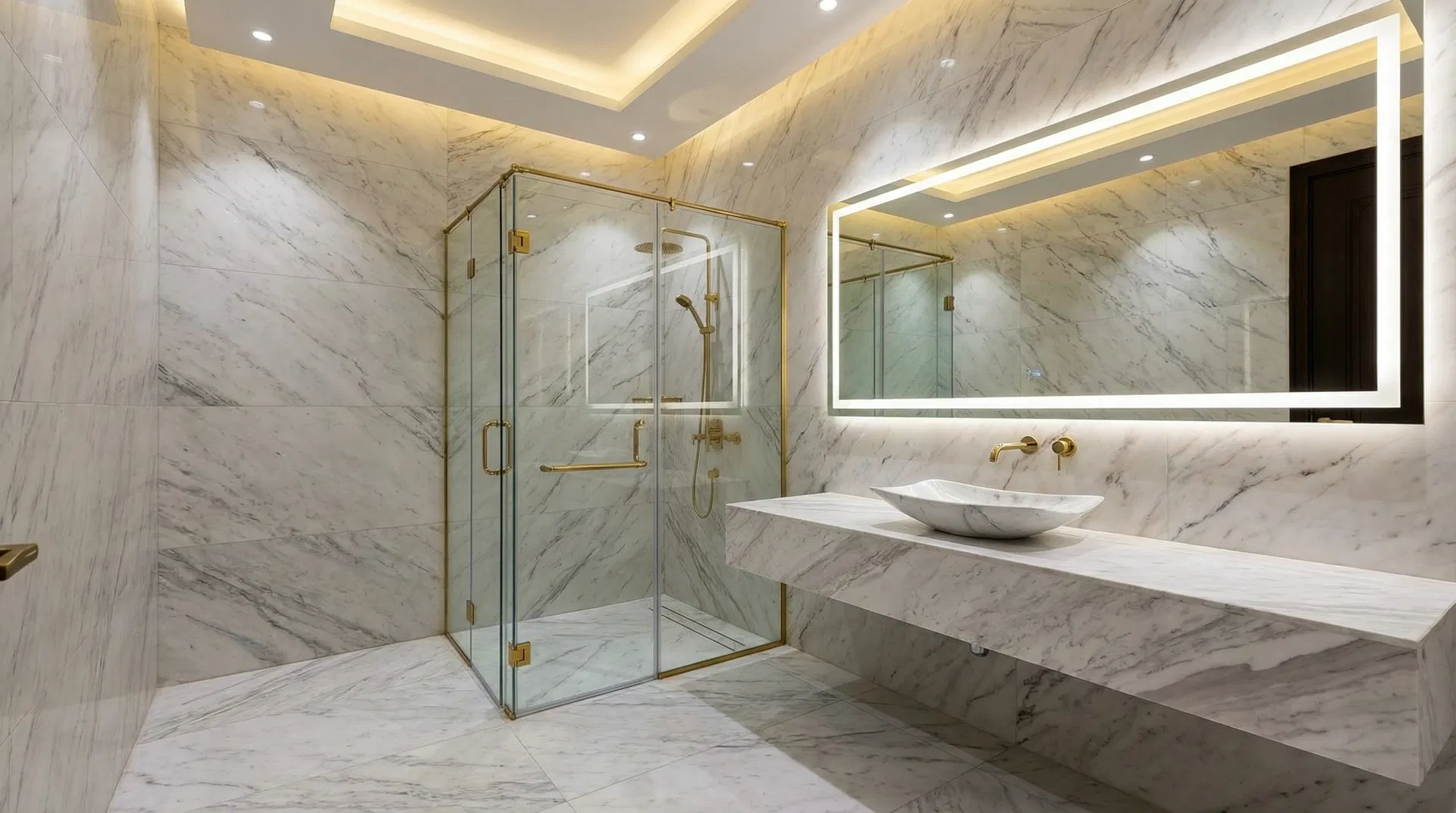 تشطيب حمام رخام