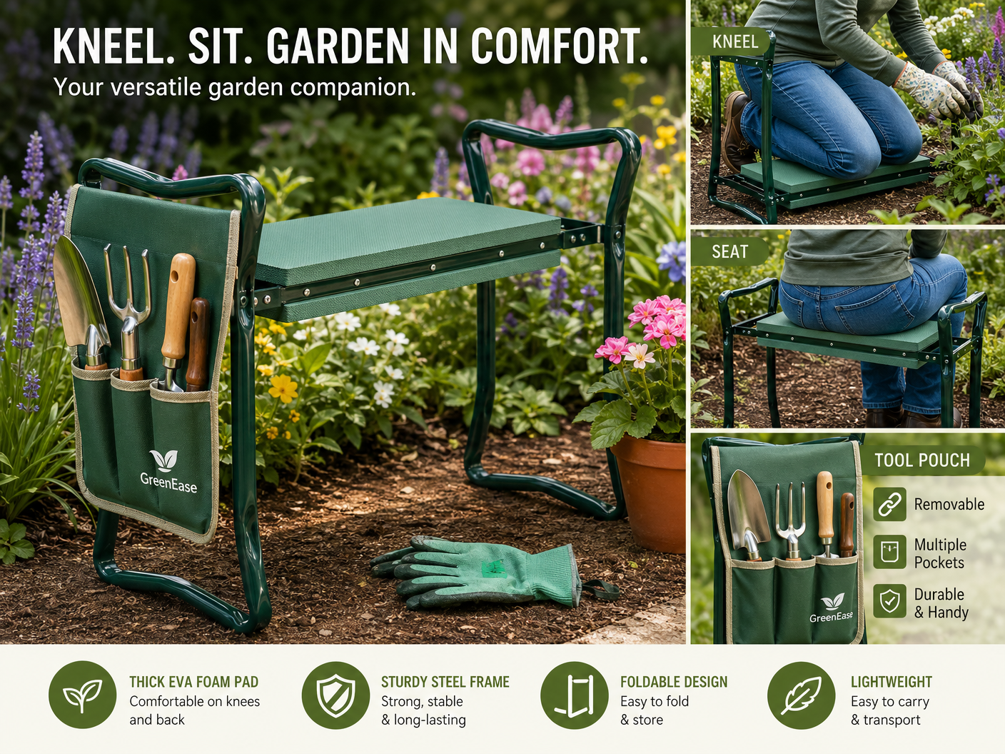 Garden Kneeler and Seat