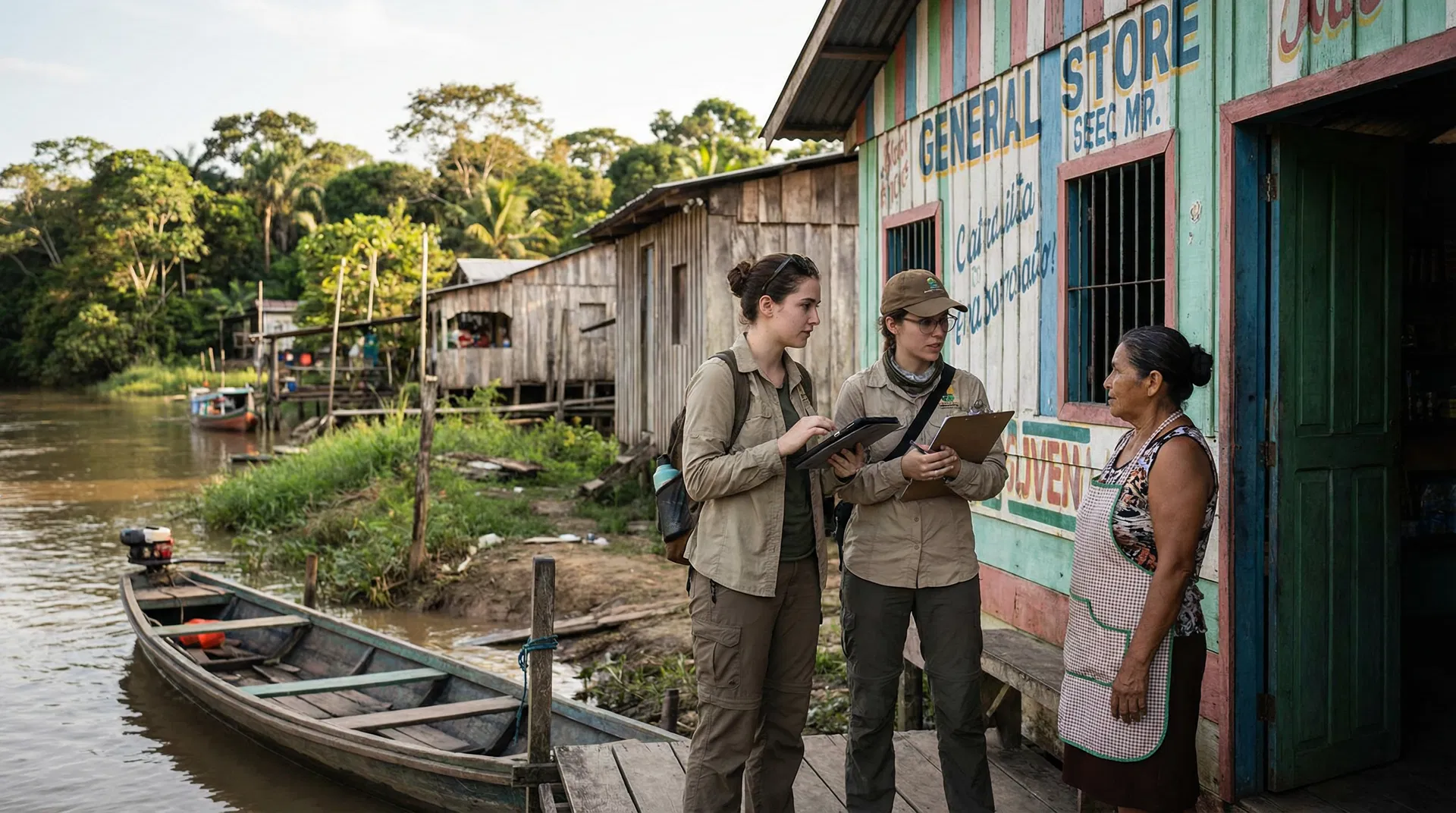 Trabalho de campo na Amazônia