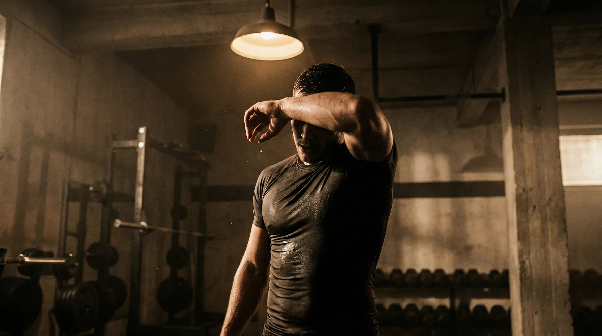 Athlete after workout