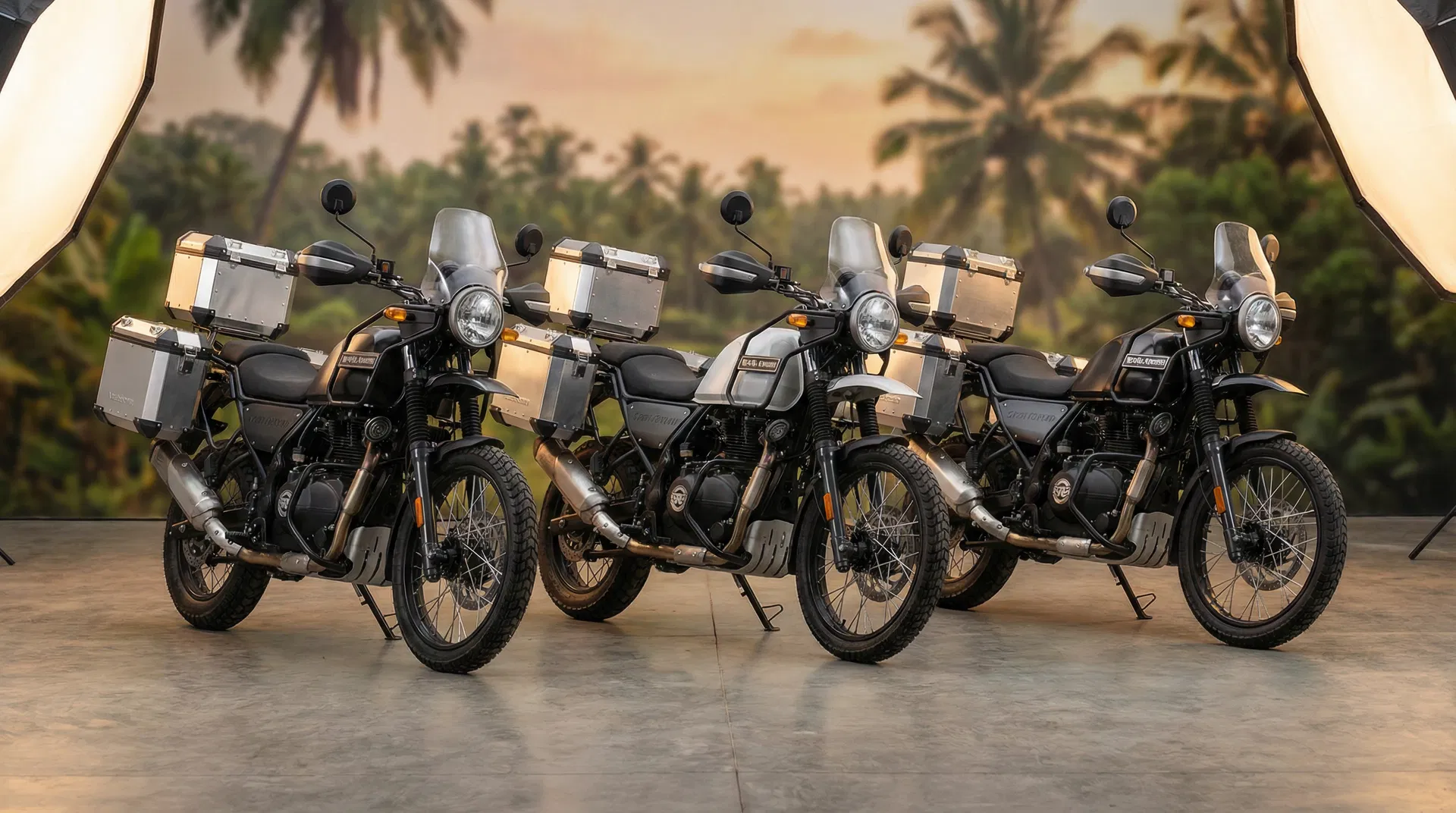 Our adventure motorcycle fleet
