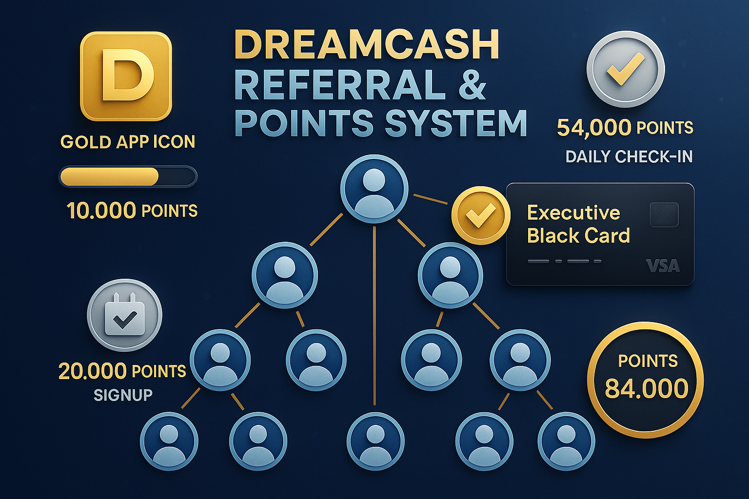 Dreamcash Referral and Points System