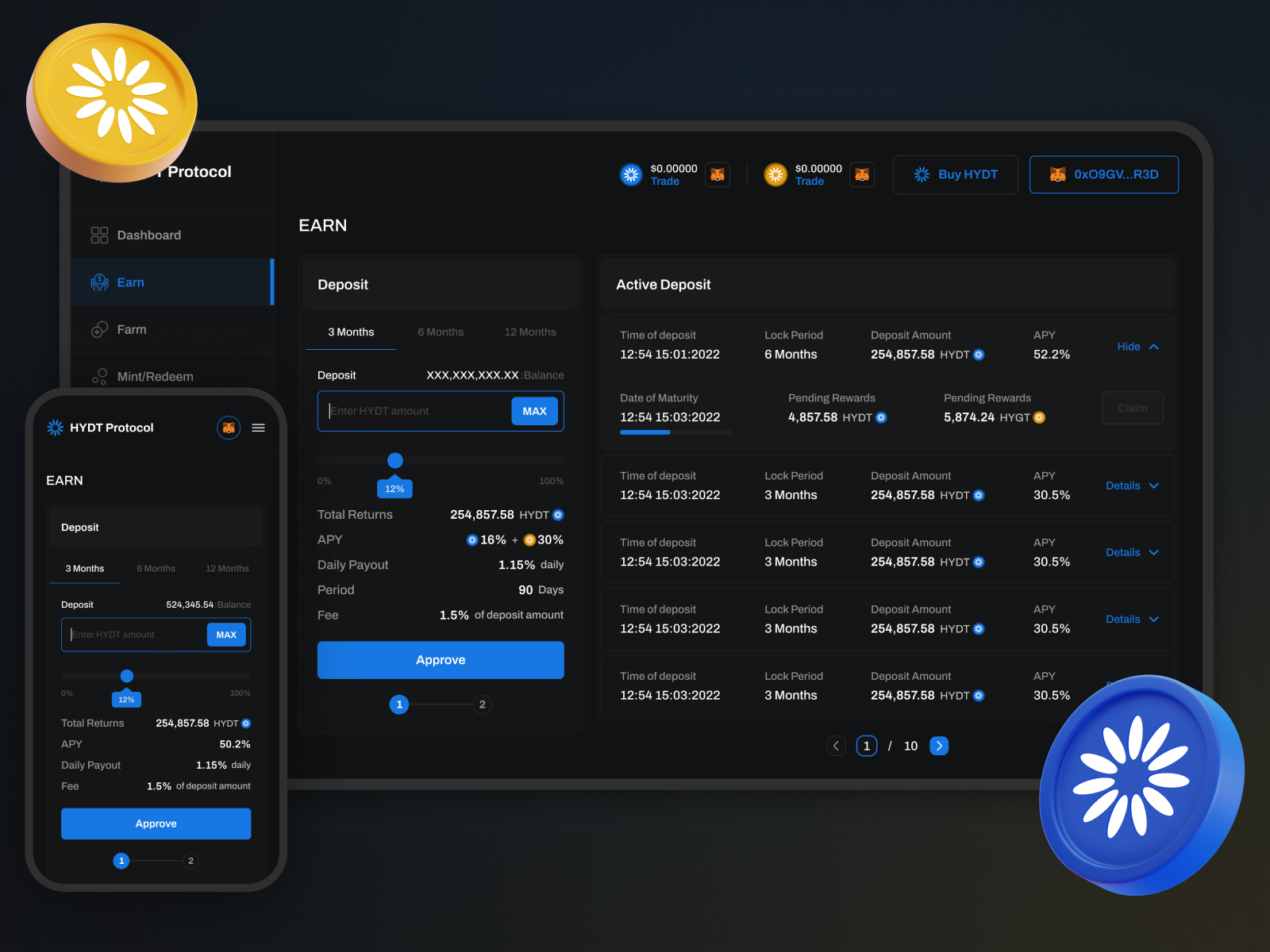 Crypto Staking Dashboard