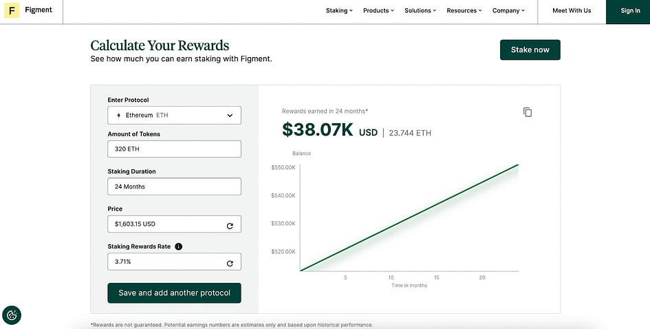 Staking Rewards Calculator