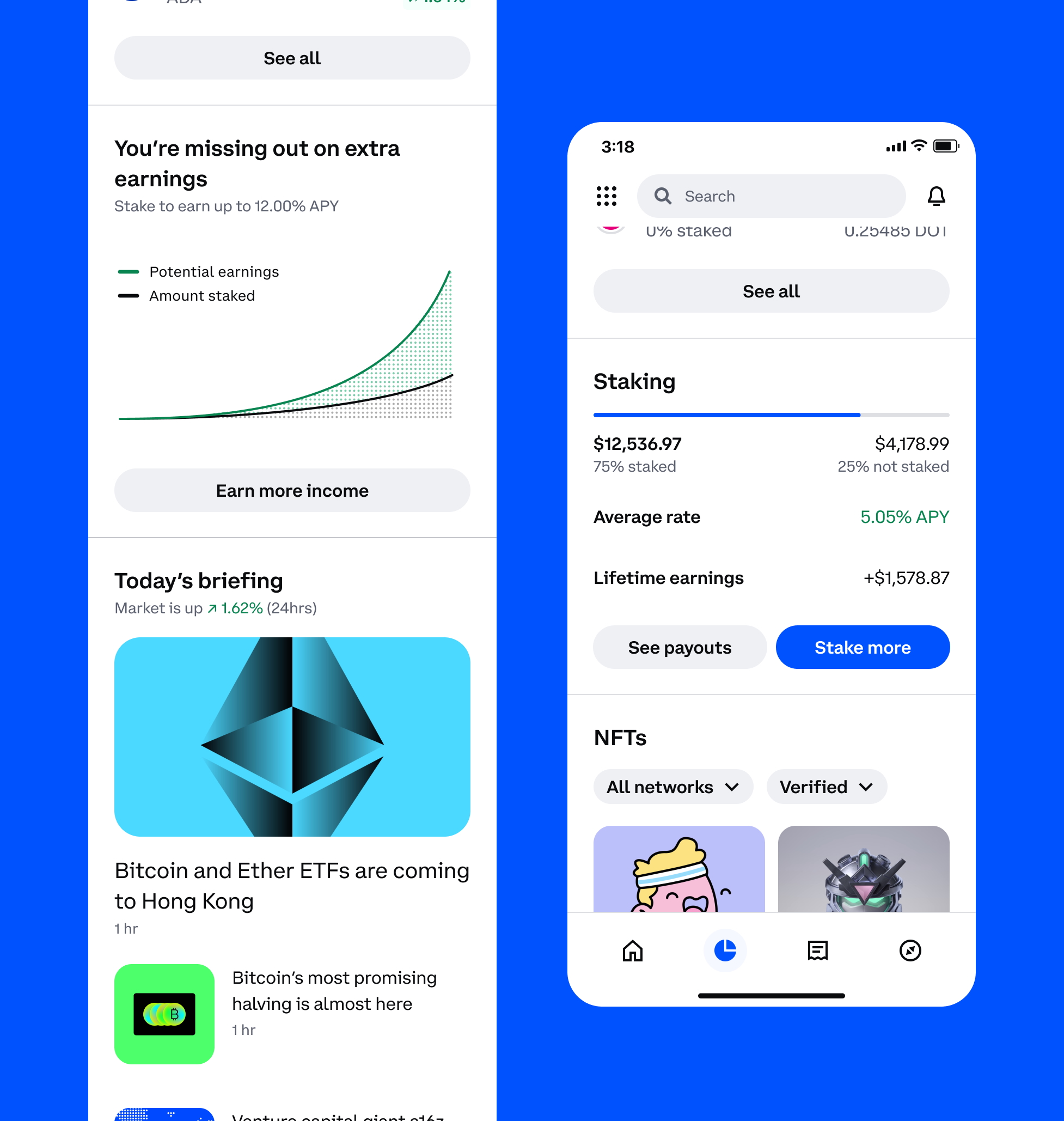 Coinbase Staking Setup