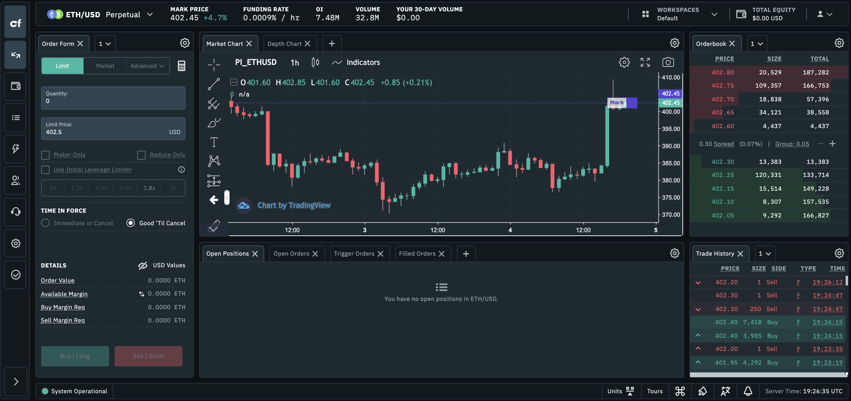 Crypto Trading Platform Interface