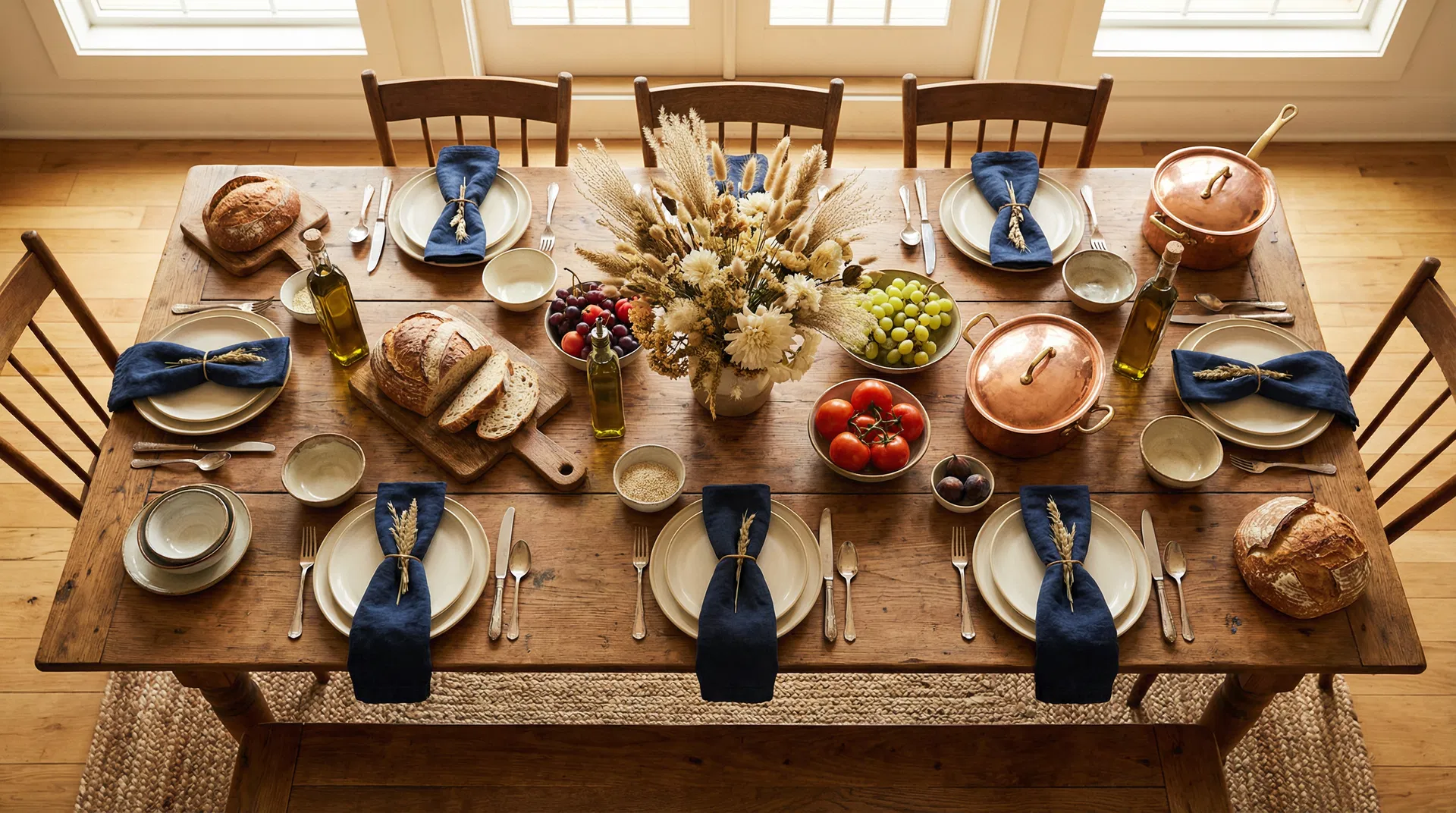 Family table setting
