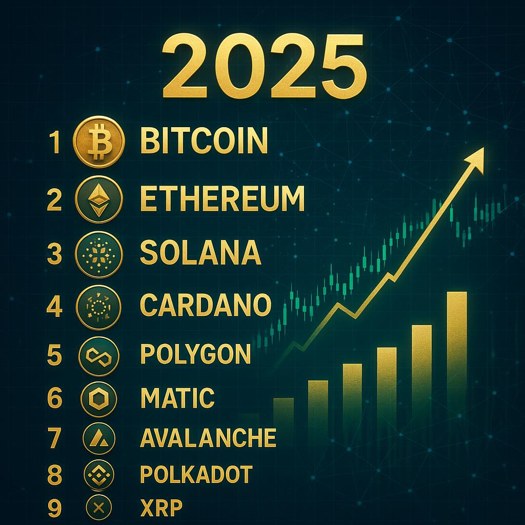 Die 10 besten Kryptowährungen 2025