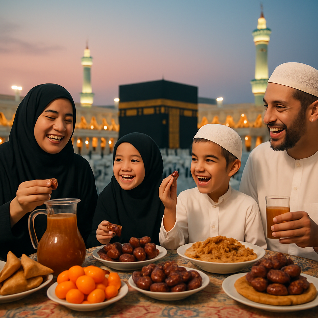 Family Iftar in Haramain
