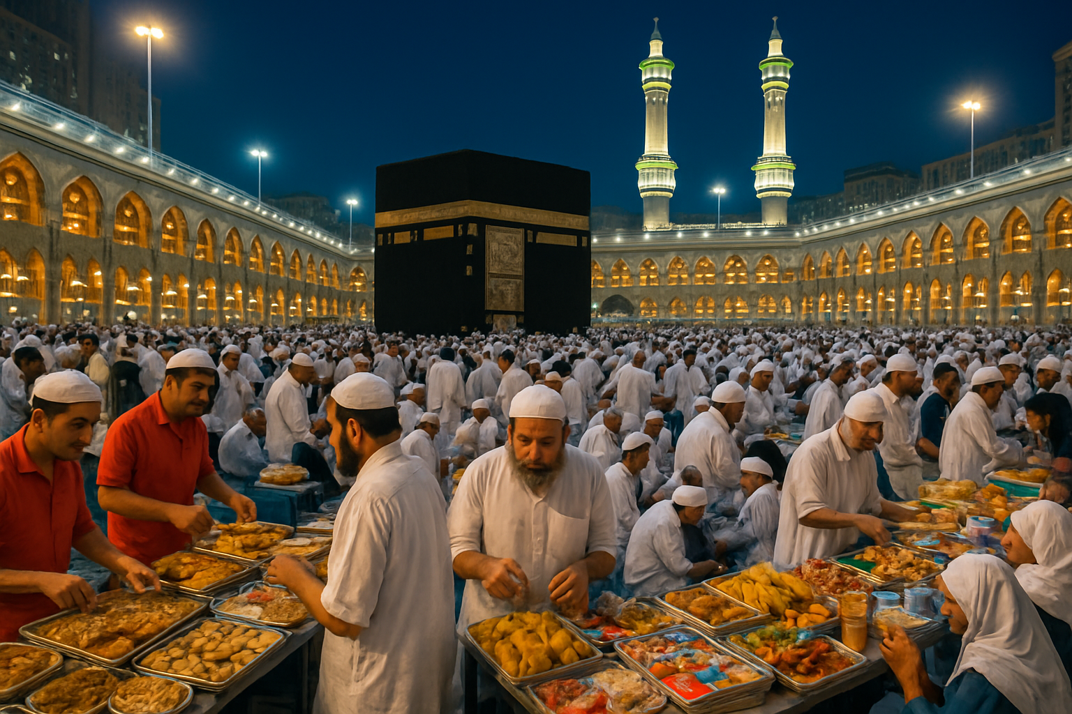 Bustling atmosphere during Suhoor