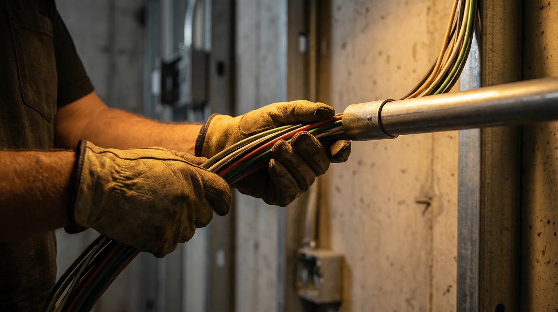 Electrical conduit work