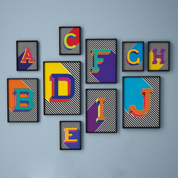 Modern Personalized Alphabet Art