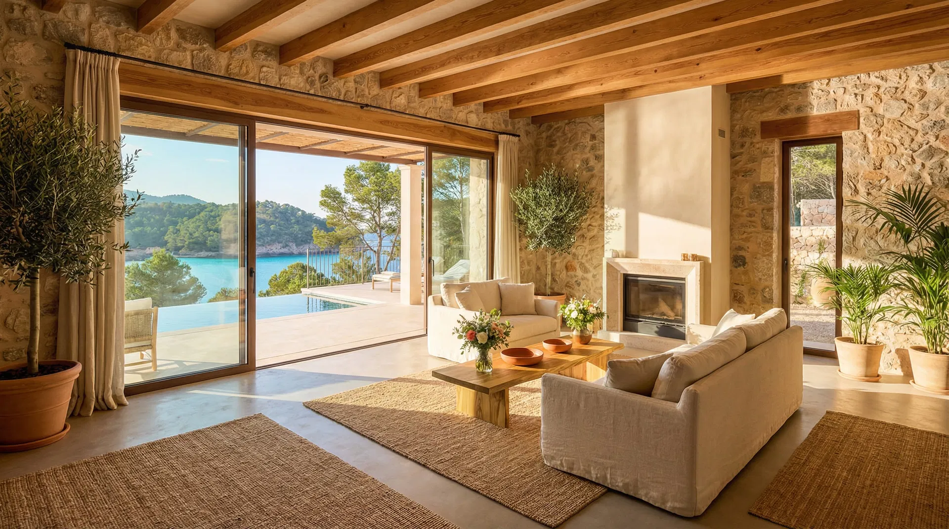 Luxury villa interior concept